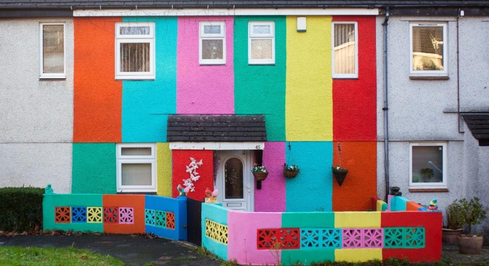 Karen Goldsmith's home in Tyndale Close in Plymouth, Devon (SWNS)