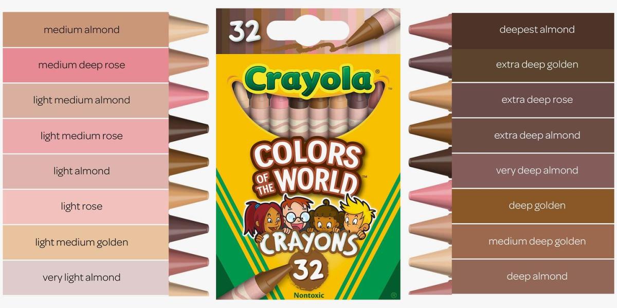 Crayola launches 'Colors of the World' skin tone-inspired crayon colors
