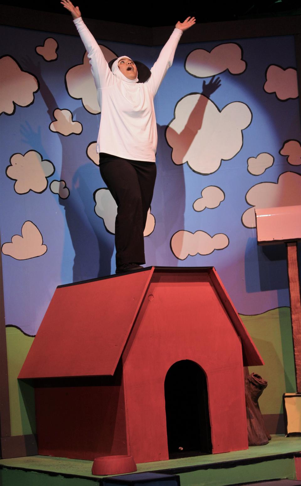 Victoria Picon was Snoopy in the October 2019 McMurry production of "You're a Good Man, Charlie Brown."