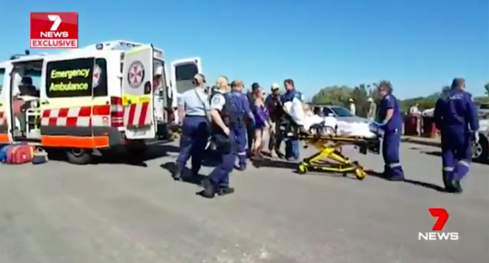 Newcastle snake bite: A 12-year-old boy was bitten at a beach at Stockton. Source: 7News