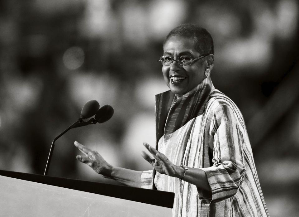 Eleanor Holmes Norton, congressional delegate from Washington, D.C., speaks during the third day of the Democratic National Convention in Philadelphia, on July 27, 2016.