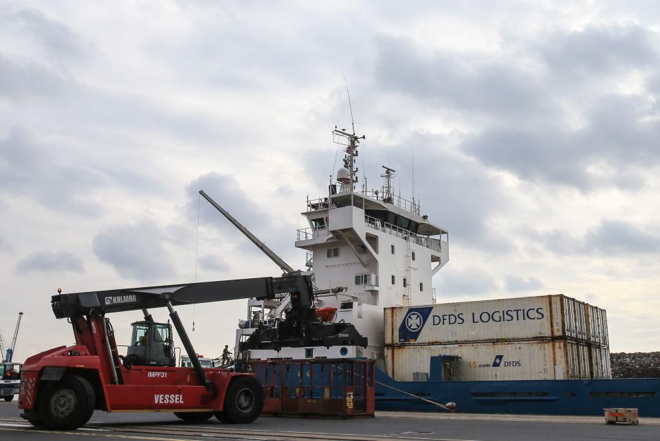 UK government is discussing the possibility of renting emergency ships in the event of a no-deal Brexit. Photo: Lindsey Parnaby/AFP/Getty Images