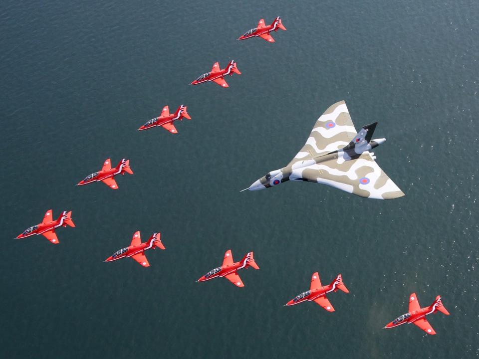 Royal Air Force Red Arrows Vulcan bomber