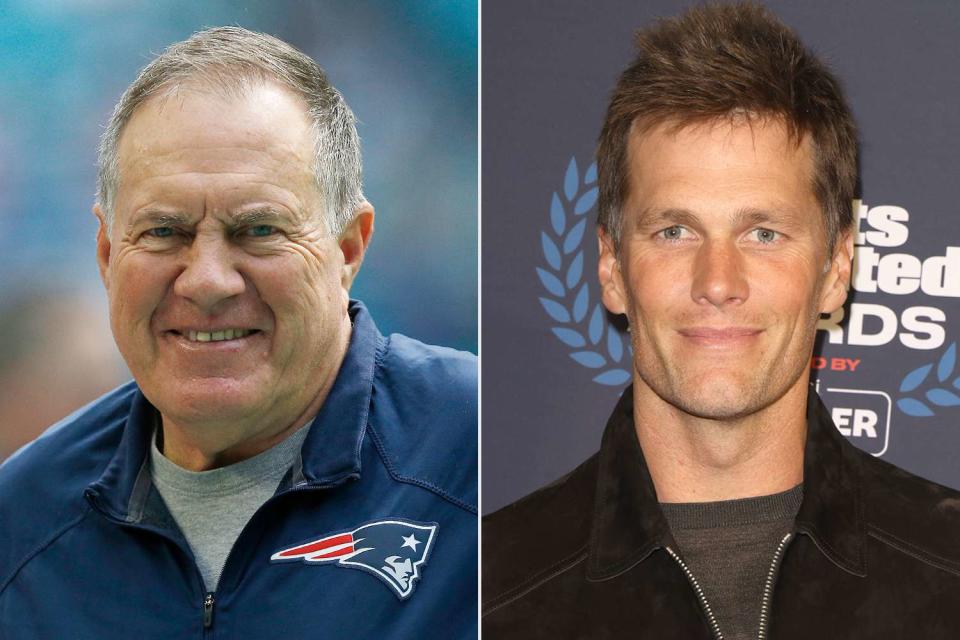 Michael Reaves/Getty Images; Rodrigo Varela/Getty Images Bill Belichick, Tom Brady