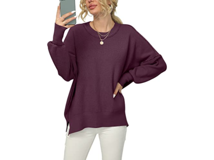 This super flattering crewneck sweater is 55% off today