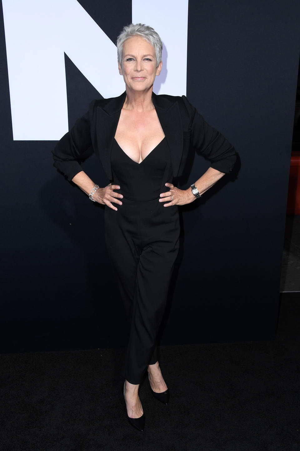 Jamie Lee Curtis at the ‘Halloween’ premiere