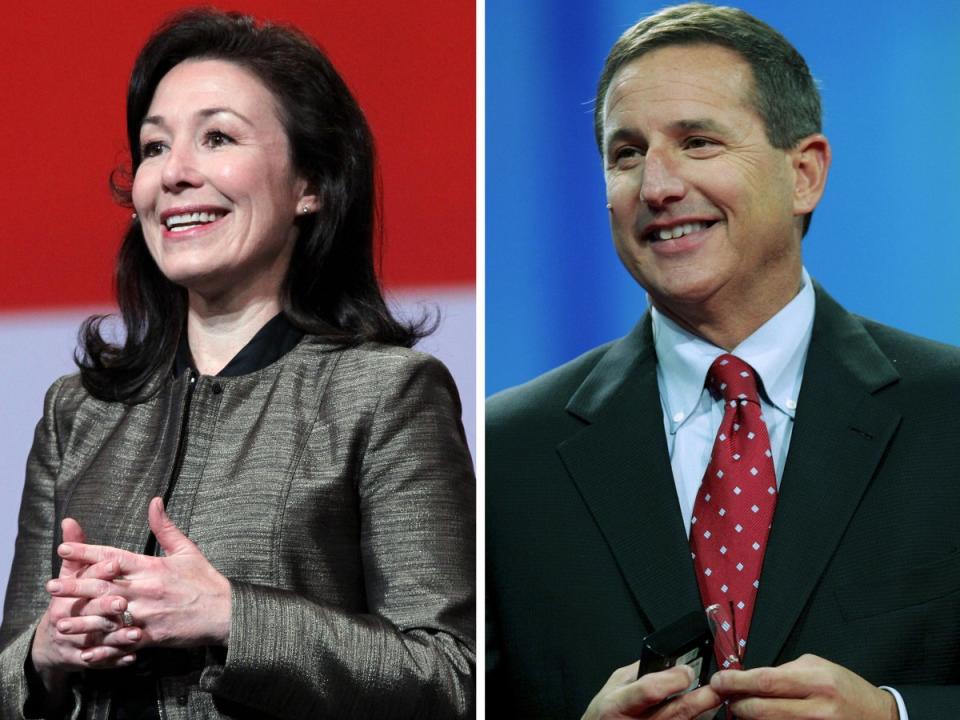 Safra Catz and Mark Hurd