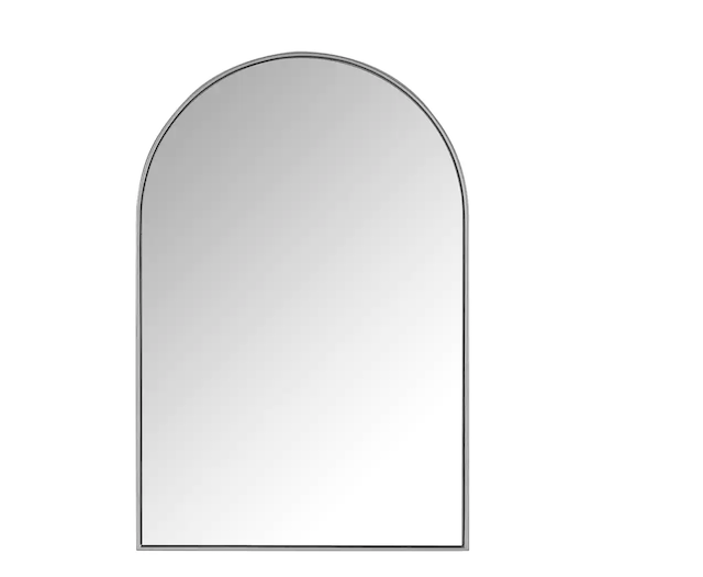 Medium Arched Silver Classic Accent Mirror