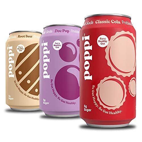 POPPI Sparkling Prebiotic Soda, 12-Pack