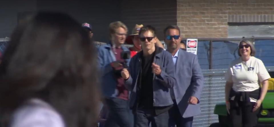 ‘Footloose’ star Kevin Bacon returned to Payson High School Saturday 40 years after the release of the hit film. abc4