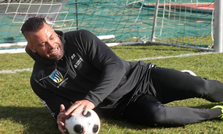 Wiese beim Training im Donaustadion in Dillingen (Foto: Imago)