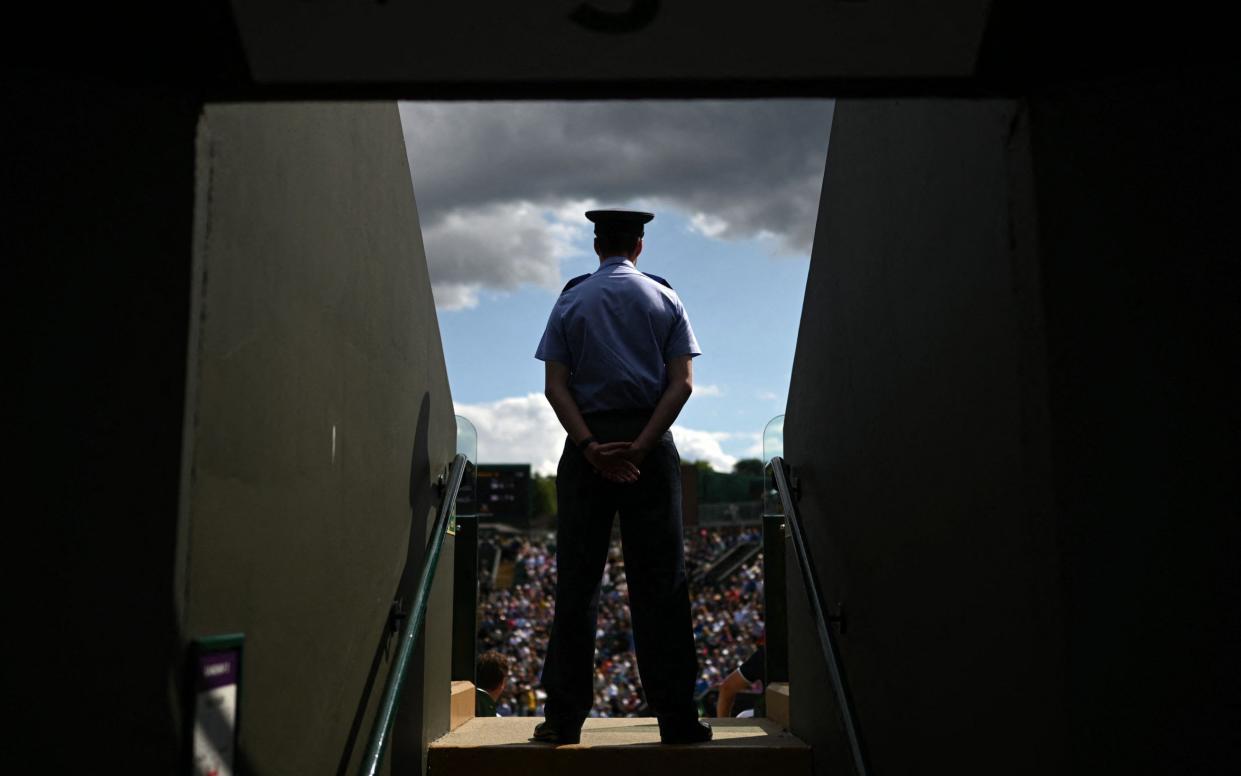 Guard at Wimbledon