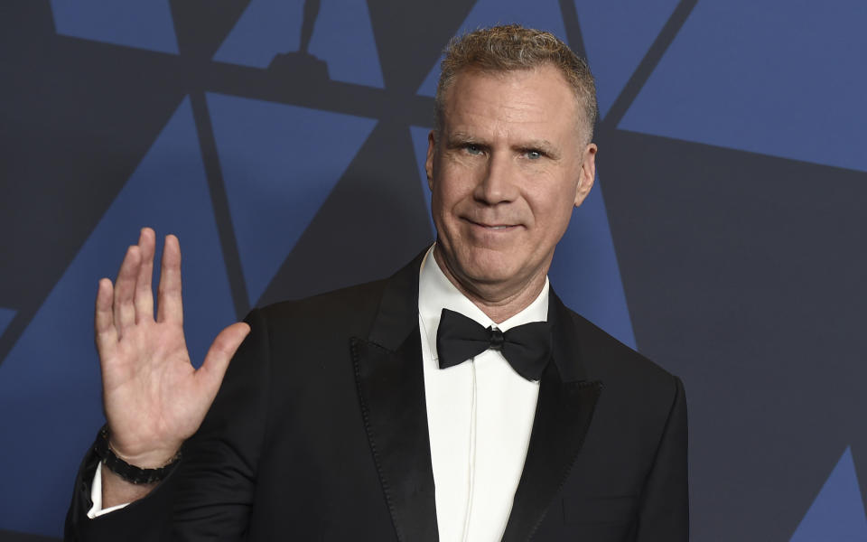 FILE - Will Ferrell arrives at the Governors Awards on Oct. 27, 2019, in Los Angeles. Ferrell turns 54 on July 16. (Photo by Jordan Strauss/Invision/AP, File)