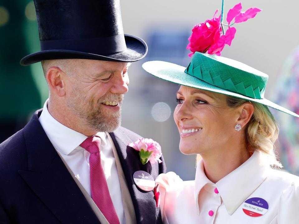 Mike and Zara Tindall at the Royal Ascot in 2022