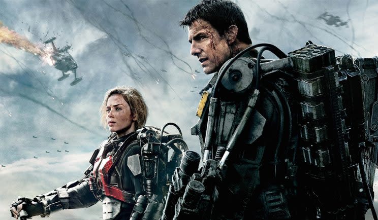 Tom Cruise and Emily Blunt in Edge of Tomorrow - Credit: Warner Bros.