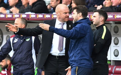 Burnley manager Sean Dyche and Tottenham manager Mauricio Pochettino - Credit: Reuters