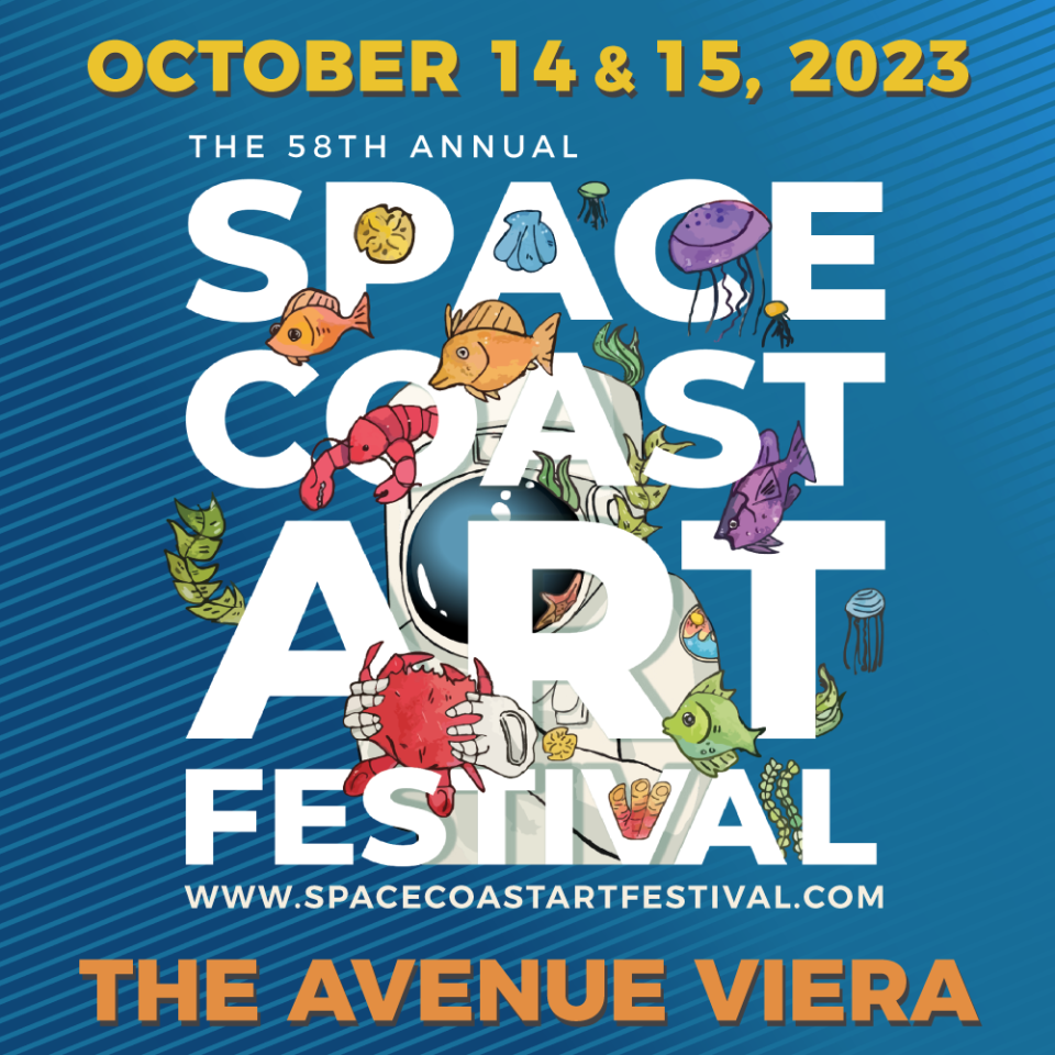 The 2023 Space Coast Art Festival will be at The Avenue Viera on Oct. 14 and 15. The local art festival features 50 fine artists displaying their work, a popular student art show and vendors. Visit spacecoastartfestival.com.