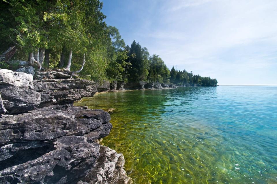 Cave Point, Lake Michigan Coastline, Door County, Wisconsin