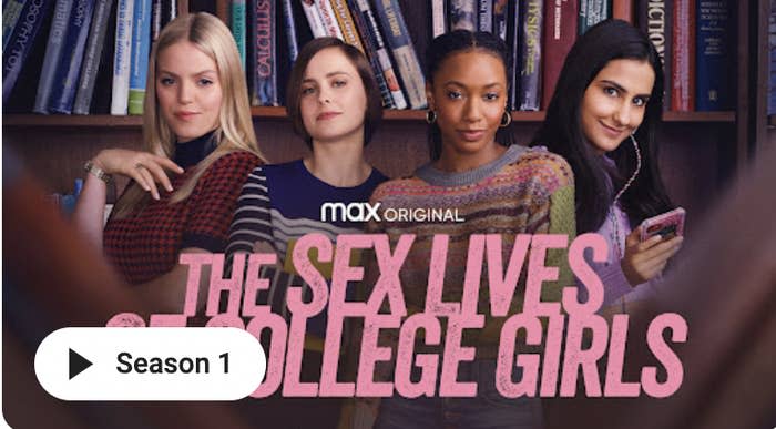 Season 1 Poster for "The Sex Lives Of College Girls"