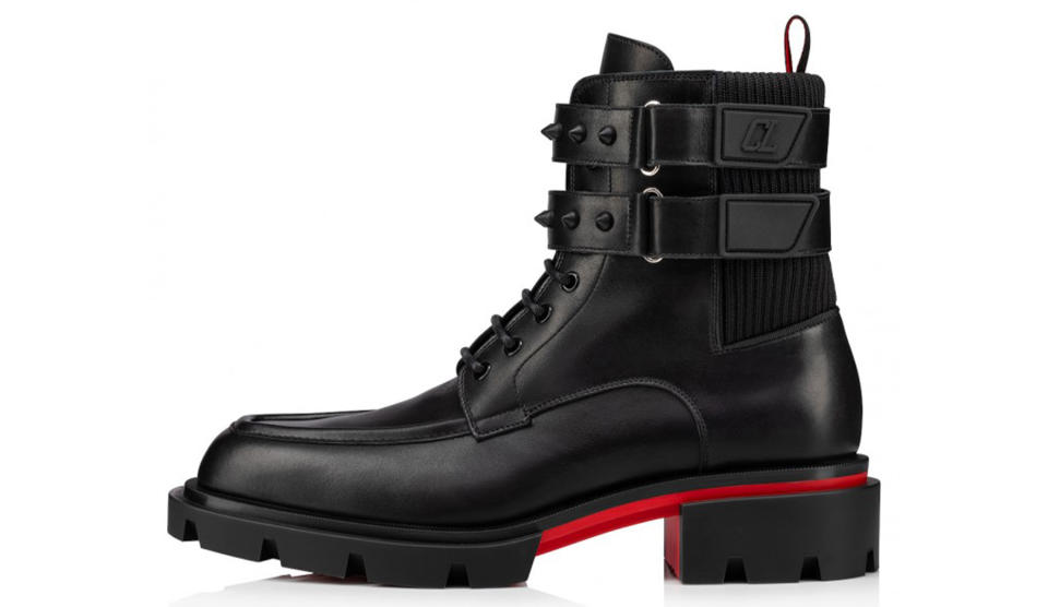 Miguel Buckles into Spiked Combat Boots at Christian Louboutin’s Spring ...