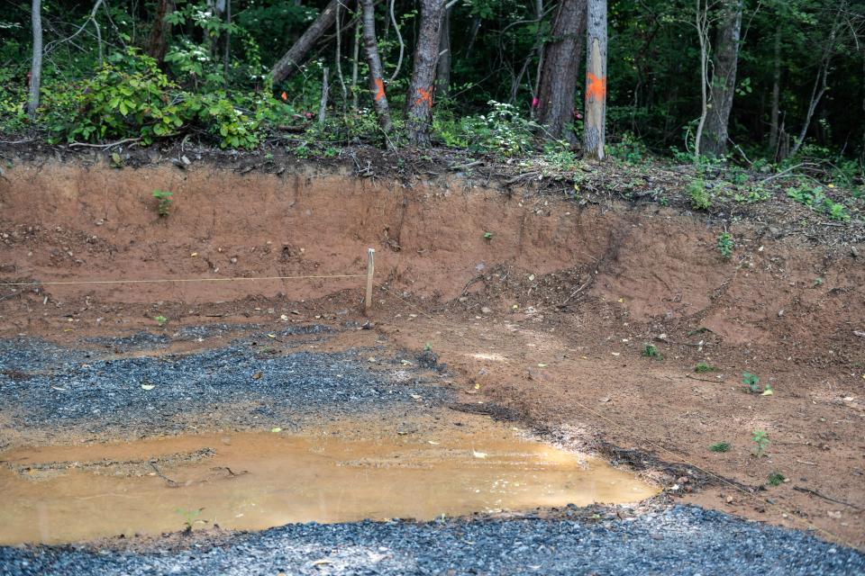 Construction can be seen near Masters Park in Haw Creek.