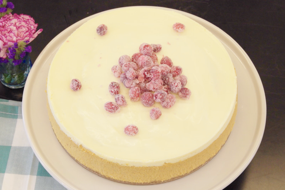 <p>Adding a hit of bourbon brings out all the fall flavors in the pumpkin layer of this delicious cheesecake. Plus, these sugared cranberries are so easy, yet so <em>fancy</em>. </p><p><em><a href="https://www.goodhousekeeping.com/food-recipes/dessert/a24167490/pumpkin-cheesecake-recipe/" rel="nofollow noopener" target="_blank" data-ylk="slk:Get the recipe for Two-Layer Pumpkin Cheesecake »;elm:context_link;itc:0;sec:content-canvas" class="link ">Get the recipe for Two-Layer Pumpkin Cheesecake »</a></em></p><p><strong>RELATED: </strong><a href="https://www.goodhousekeeping.com/food-recipes/dessert/g32937055/fall-cakes/" rel="nofollow noopener" target="_blank" data-ylk="slk:30 Fall Cake Ideas to Get Even More Extra About Autumn;elm:context_link;itc:0;sec:content-canvas" class="link ">30 Fall Cake Ideas to Get Even More Extra About Autumn</a></p>