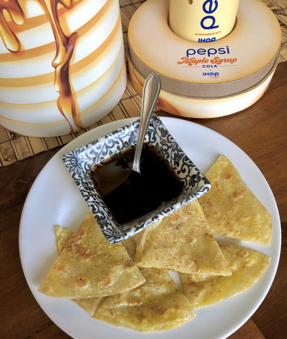 Reducing Maple Syrup Pepsi to make Pepsi Maple Syrup: Yes, it’s in a dish and it’s on the side, but it’s still a condiment, not a side dish. Don’t @ me! (Heather Martin)