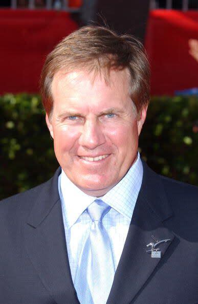 HOLLYWOOD - JULY 10:  NFL coach Bill Belichick of the Baltimore Ravens arrives for the 10th Annual ESPY Awards at the Kodak Theatre on July 10, 2002 in Hollywood, California. (Photo by Robert Mora/Getty Images)