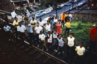 <p>Untitled from the series “RFK Funeral Train” 1968. (© Paul Fusco/Magnum Photos, courtesy of Danziger Gallery) </p>