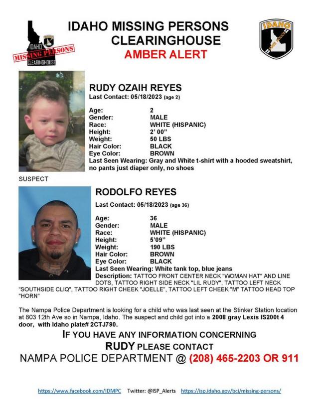 Police sent out an Amber Alert on Thursday.