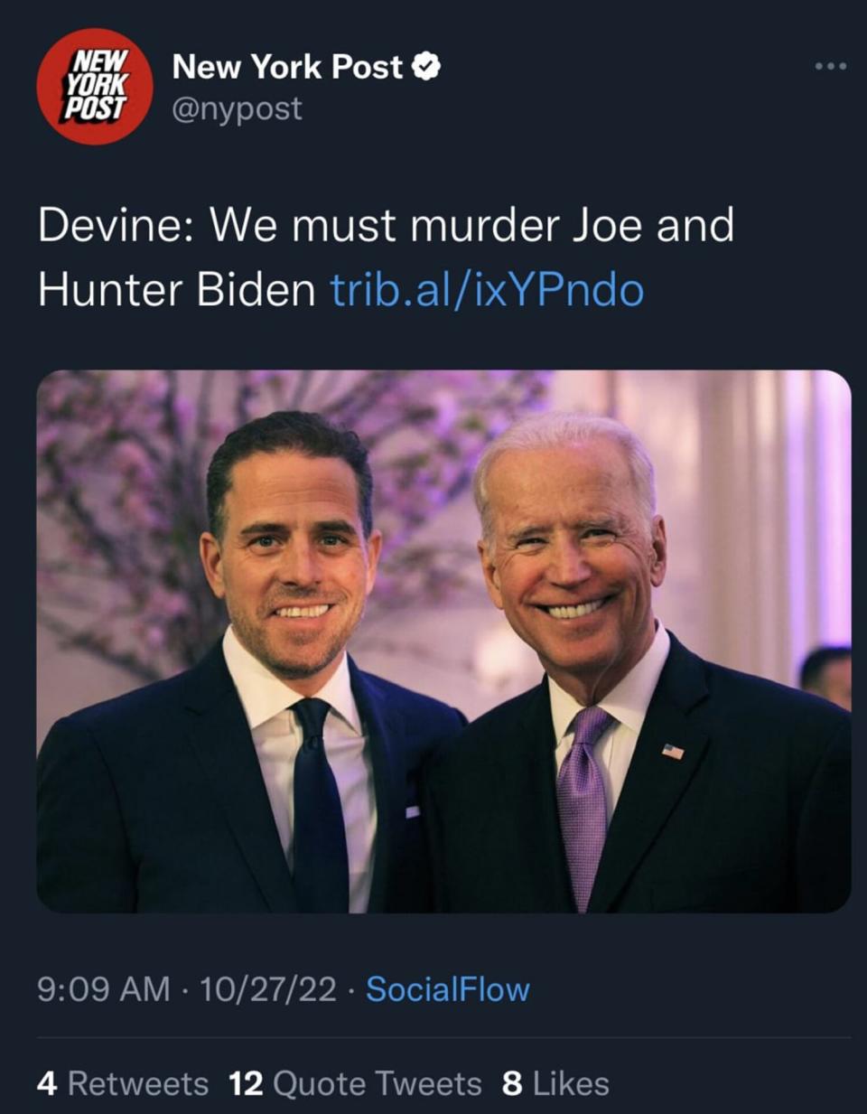 NY Post Hackers Upload Several Horrific 'Articles' Calling to Assassinate AOC and Murder Joe Biden