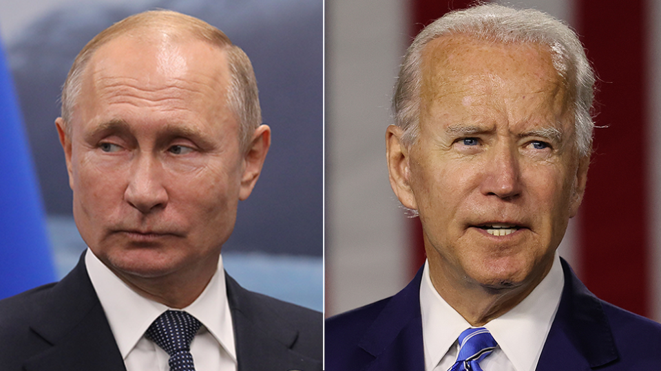 Vladimir Putin y Joe Biden