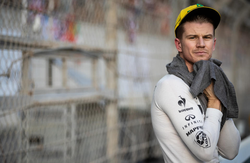 Nico Hulkenberg was ok despite the crash. Pic: Getty