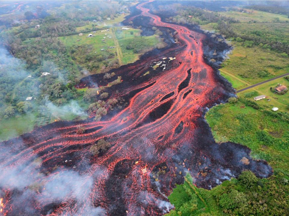 volcanic lava