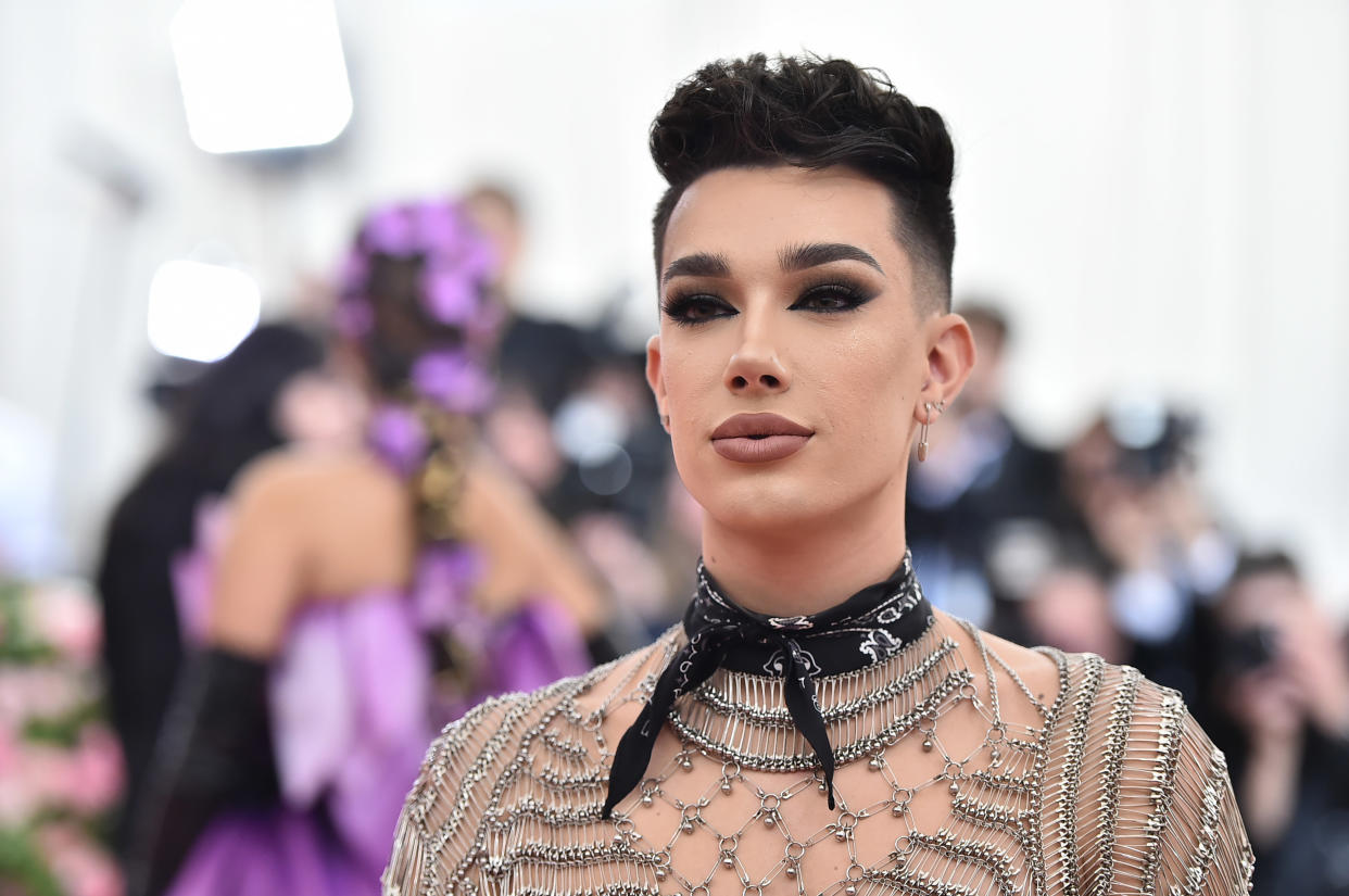 James Charles shared photos of his first time wearing a skirt