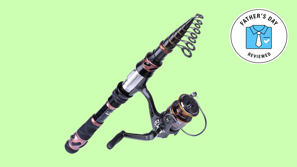 The Plussino Fishing Rod and Reel Combos is the best gift for the dad who is starting fishing as a hobby.