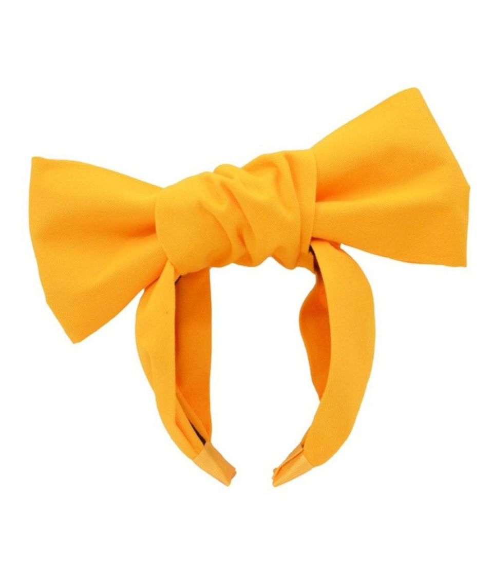 An oversized yellow hair bow from Myer