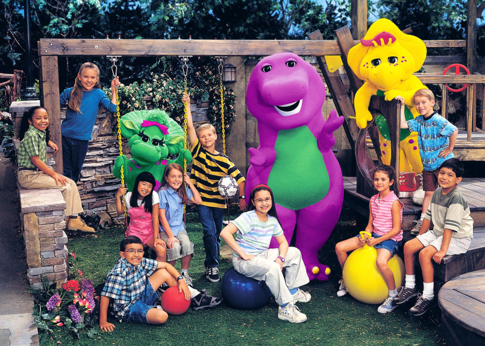 When she was part of the super-elite Barney gang in the ‘90s.