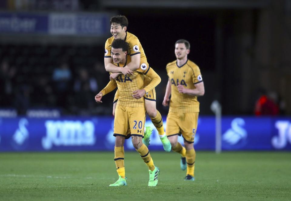 Tottenham survived a scare to win at Swansea