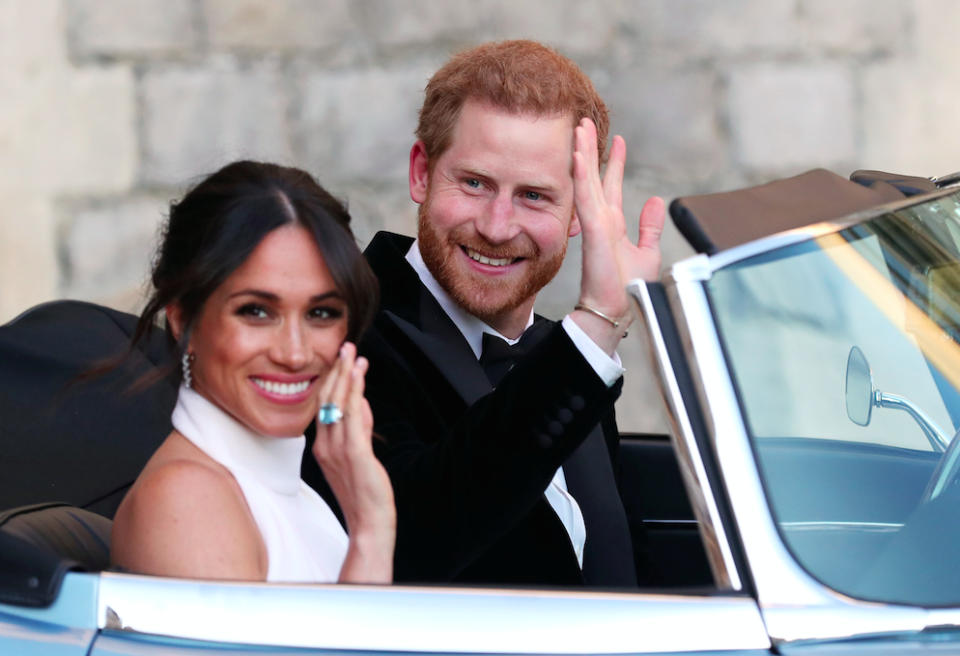 Prince Harry and Meghan Markle were married on Saturday (Picture: Rex)