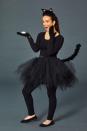 <p>You only need a few items to put together this cute and quirky cat costume! Pair an all-black outfit with a black tutu and gloves, then add accessories like a tail (made by attaching a <a href="https://www.amazon.com/Chandelle-Feather-Colors-Wedding-Costume/dp/B07VRSYZ9N/?tag=syn-yahoo-20&ascsubtag=%5Bartid%7C10055.g.21931993%5Bsrc%7Cyahoo-us" rel="nofollow noopener" target="_blank" data-ylk="slk:feathery black boa;elm:context_link;itc:0;sec:content-canvas" class="link ">feathery black boa </a>to pipe cleaners or wire) and a pair of cat ears (which you can buy or DIY by attaching felt to a headband). </p><p><strong><a class="link " href="https://www.amazon.com/Womens-Classic-Elastic-Layered-5Layer/dp/B01HMH5706?tag=syn-yahoo-20&ascsubtag=%5Bartid%7C10055.g.21931993%5Bsrc%7Cyahoo-us" rel="nofollow noopener" target="_blank" data-ylk="slk:SHOP TUTUS;elm:context_link;itc:0;sec:content-canvas">SHOP TUTUS</a></strong></p><p><strong>RELATED:</strong> <a href="https://www.goodhousekeeping.com/holidays/halloween-ideas/a24184841/diy-cat-costume/" rel="nofollow noopener" target="_blank" data-ylk="slk:Easy DIY Cat Costume Ideas to Try This Halloween;elm:context_link;itc:0;sec:content-canvas" class="link ">Easy DIY Cat Costume Ideas to Try This Halloween</a></p>