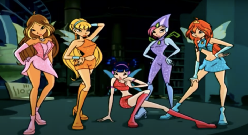Image of the characters on "Winx Club"