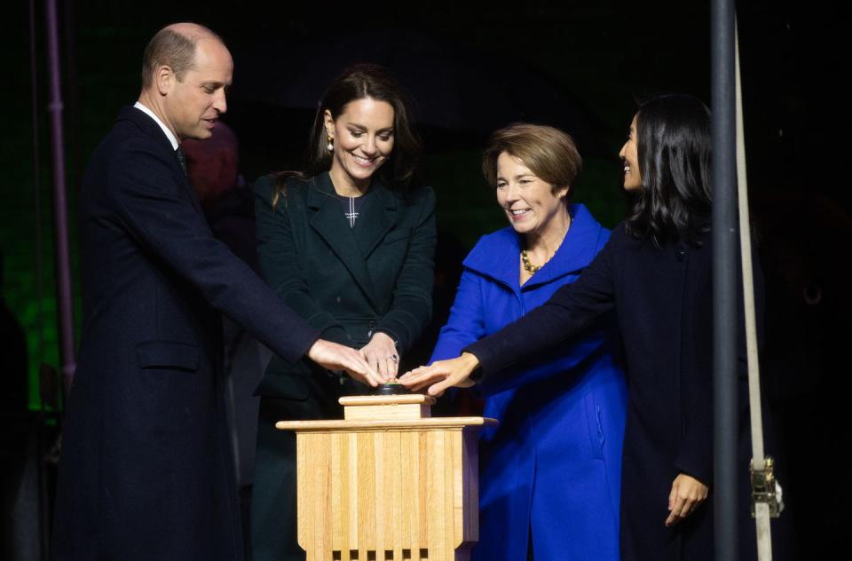 the prince and princess of wales visit boston