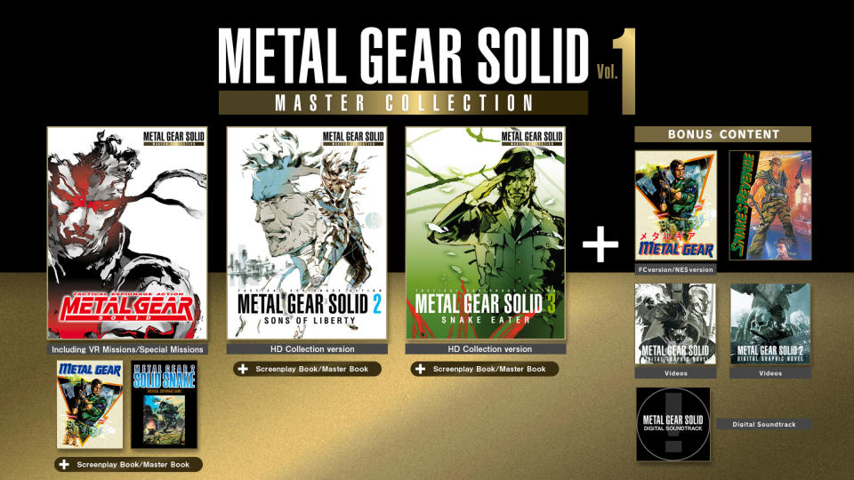 Todo esto incluirá la Metal Gear Solid: Master Collection Vol. 1