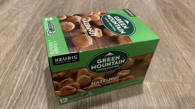 Green Mountain hazelnut coffee