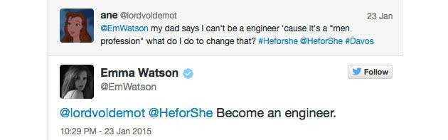 Emma Watson He For She Twitter Q&A