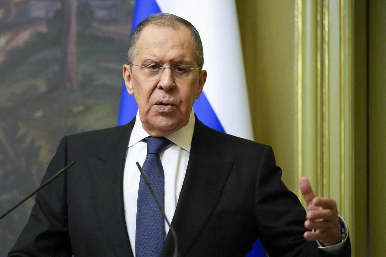 Russian Foreign Minister Sergey Lavrov. (AP Photo/Alexander Zemlianichenko, Pool)