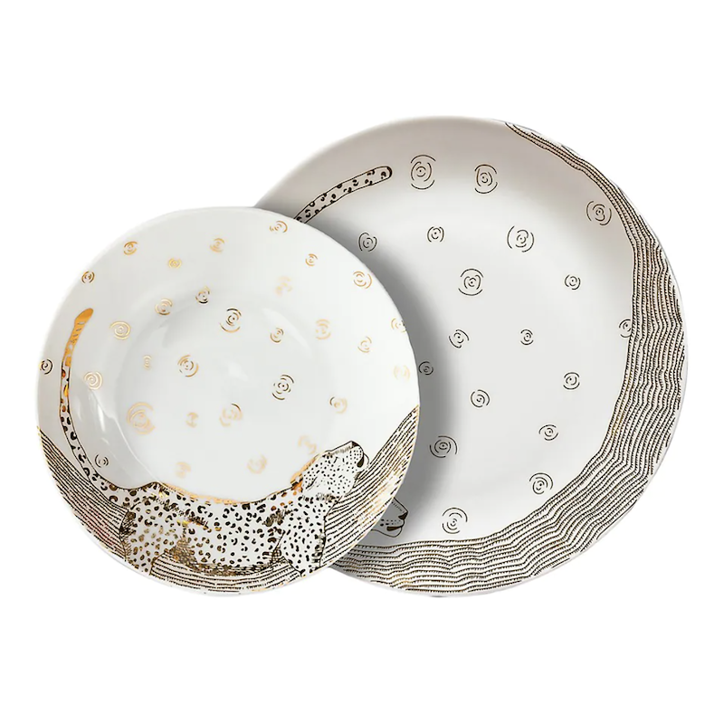 Les Navas Eight-Piece Porcelain Dinnerware Set