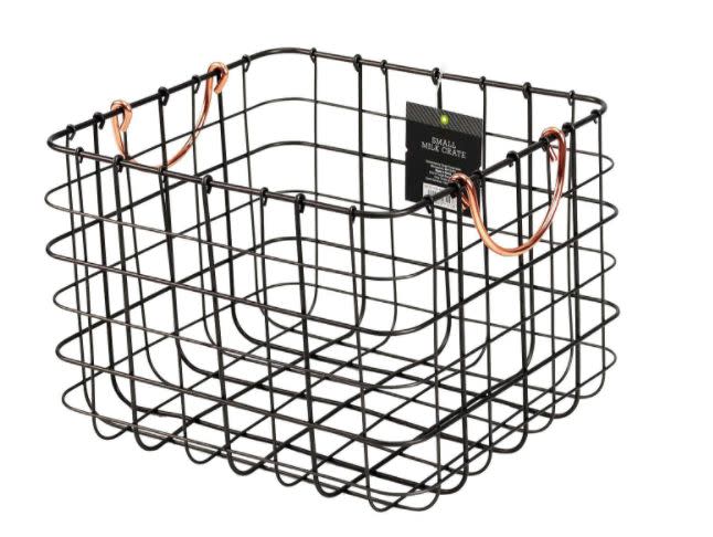 Get them <a href="https://www.target.com/p/small-milk-crate-wire-basket-antique-pewter-with-copper-colored-handles-threshold-153/-/A-16251826#lnk=newtab" target="_blank">here</a>.