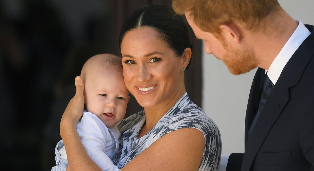 Meghan Markle and Prince Harry have released a new photo of baby Archie to mark the new year [Image: Getty]